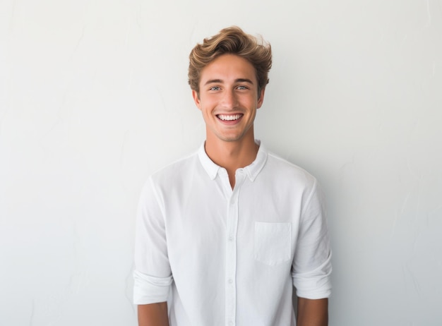 Photo young smiling man isolated