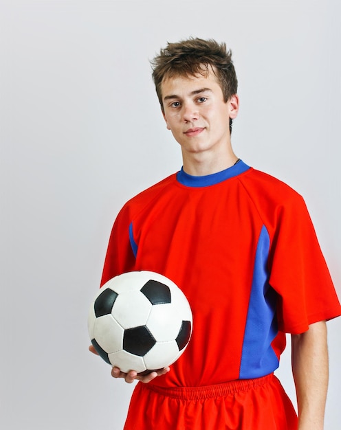 Young soccer player