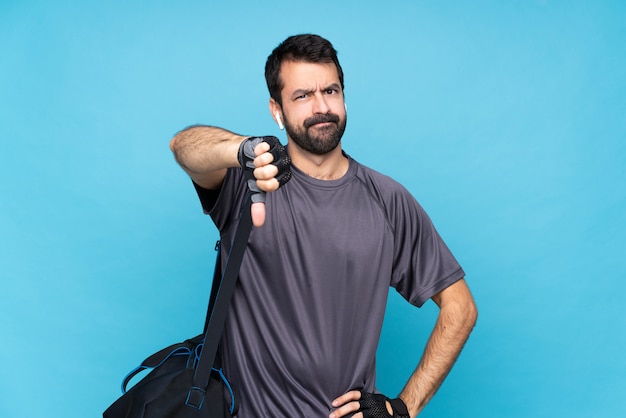 Young sport man with beard