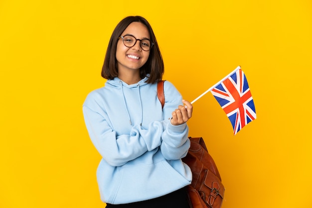 Young student person over isolated background