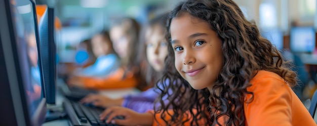 young students captivated by coding lessons in computer lab filled with enthusiasm to acquire knowledge concept coding education enthusiastic learners computer lab knowledge acquisition