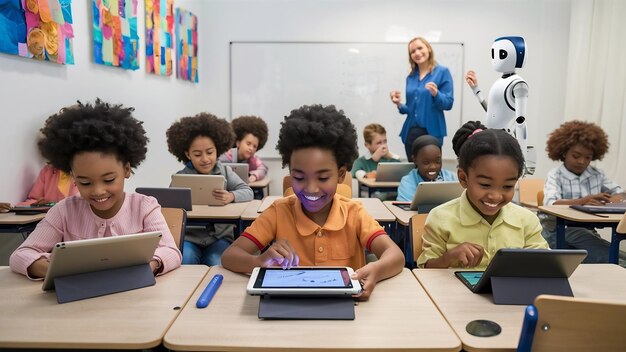 Young students in the classroom