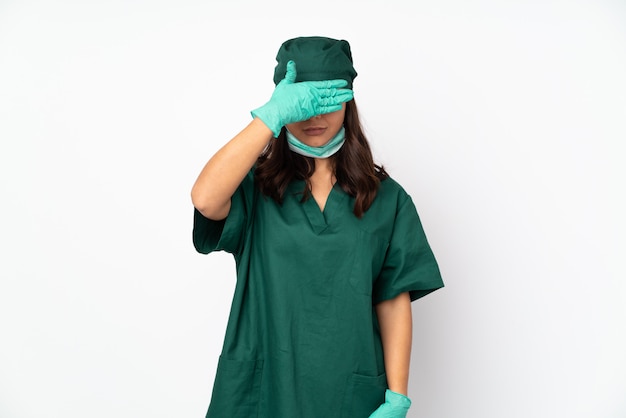 Young surgeon woman