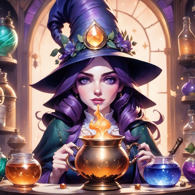 A Young Witch's Magical world and her magic shop