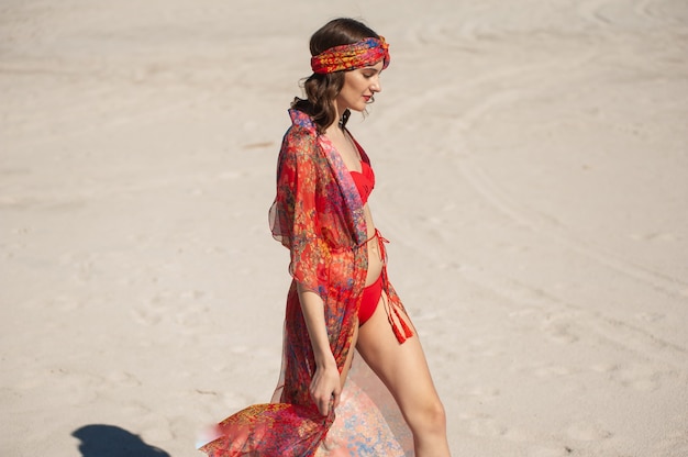 Young woman on the beach