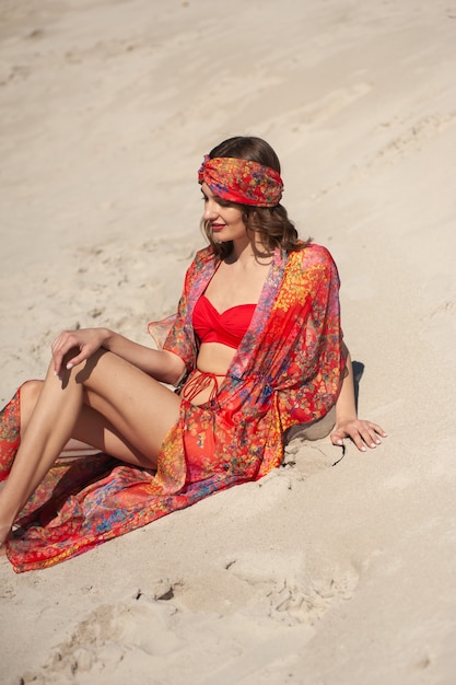 Young woman on the beach