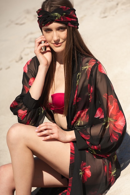 Young woman on the beach