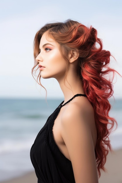 Young woman on the beach