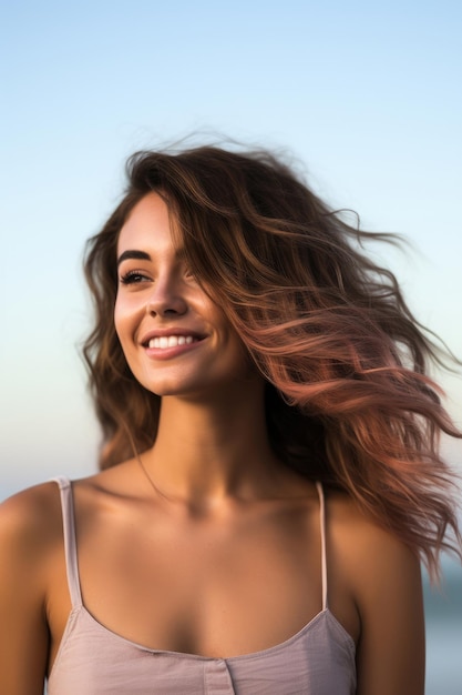 Young woman on the beach