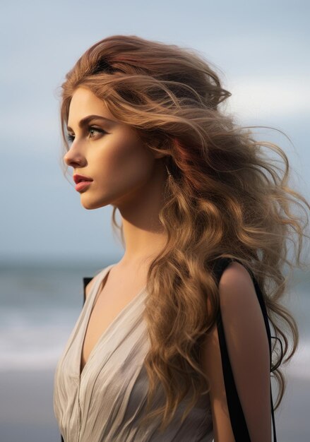 Young woman on the beach