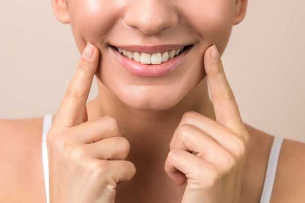 young woman beautiful smile