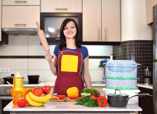 Young woman chef