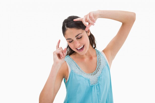 Young woman dancing