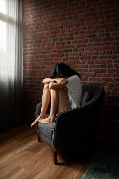 young woman dealing with anxiety