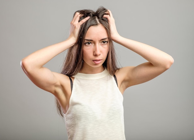 Young woman in depression