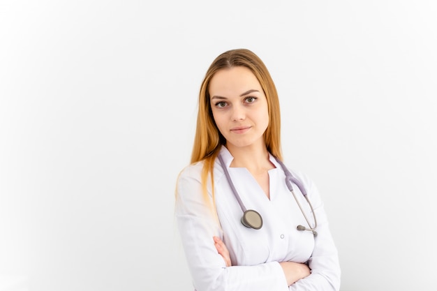 Young woman doctor . Healthcare concept