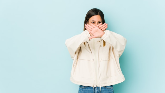 Young woman doing a denial gesture