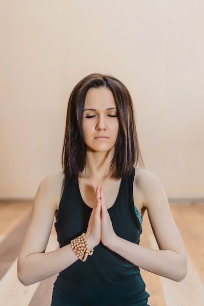 young woman doing yoga