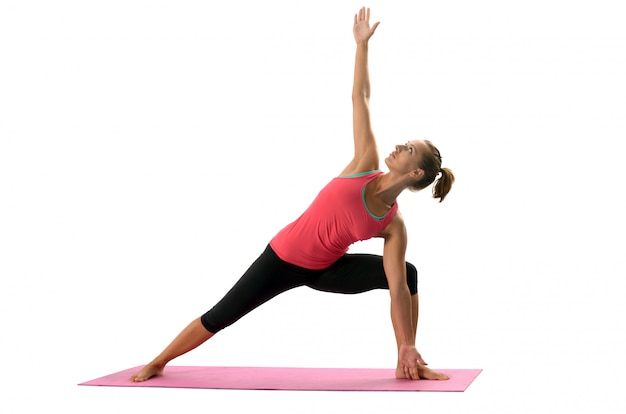 Young woman doing yoga