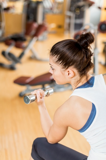 Young woman in the gym