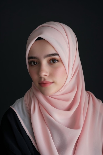 young woman in hijab Generative AI