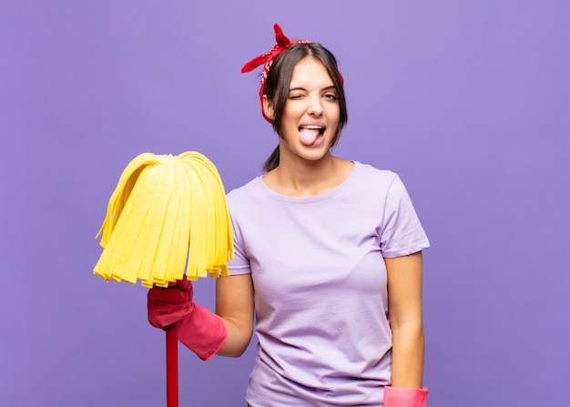 young woman housekeeper