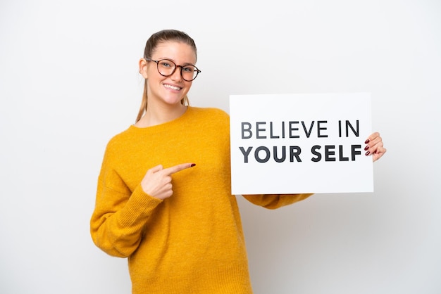 Young Woman over isolated background