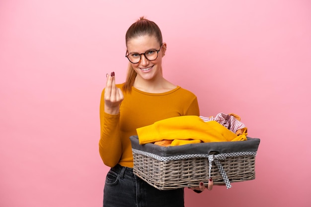 Young woman over isolated background