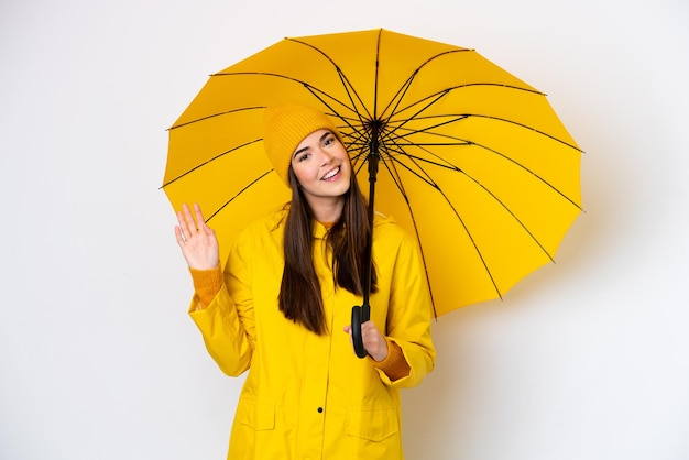 Young Woman over isolated background