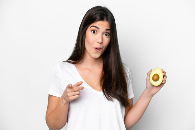 Young Woman over isolated background