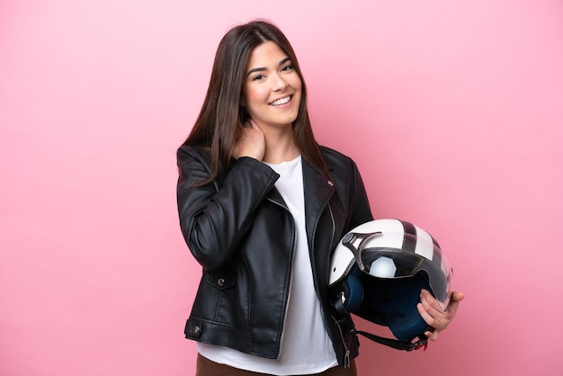 Young Woman over isolated background