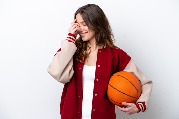 Young Woman over isolated background