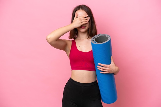 Young Woman over isolated background