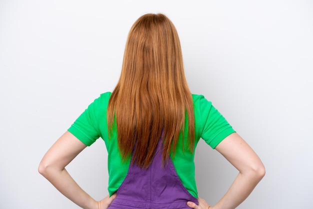 Young woman over isolated background