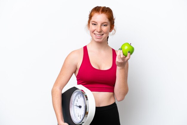 Young Woman over isolated background