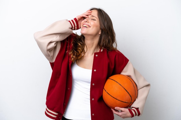 Young Woman over isolated background