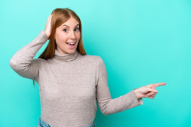 Young Woman over isolated background