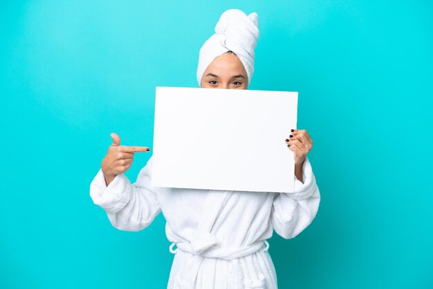 Young woman over isolated background