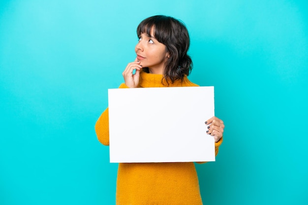 Young woman over  isolated background