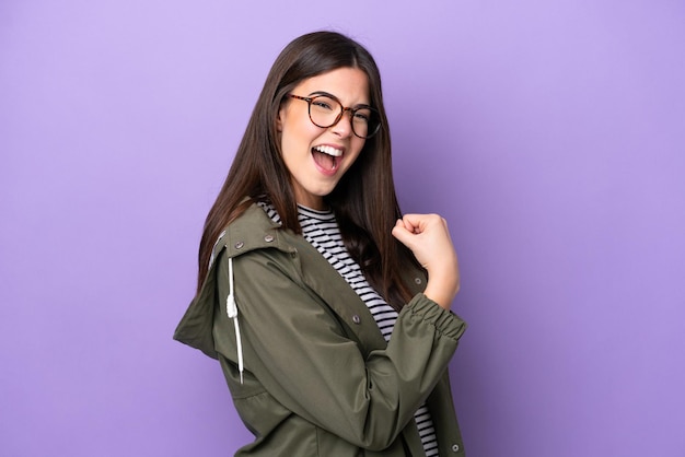 Young woman over  isolated background