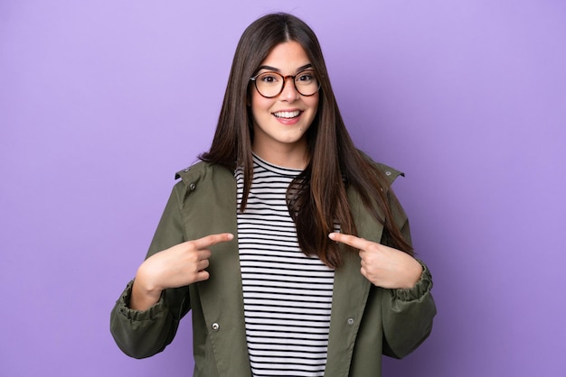 Young woman over  isolated background