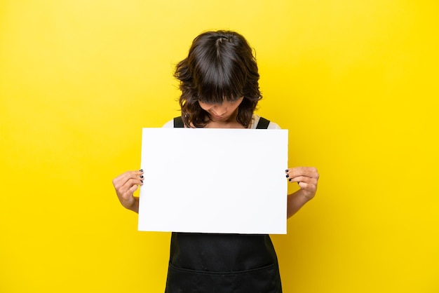 Young Woman over isolated background