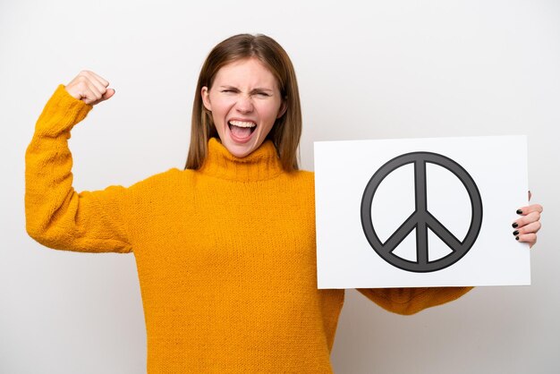 Young woman over isolated background