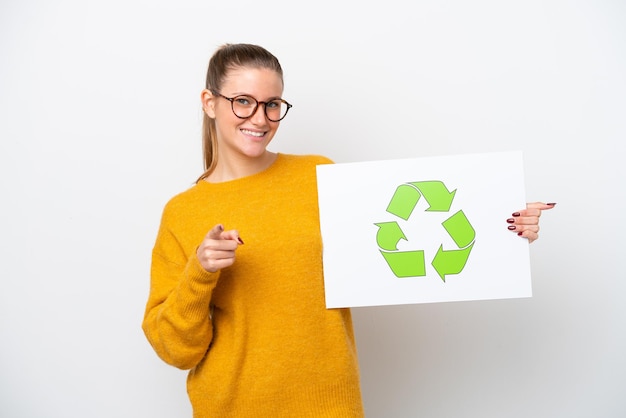 Young Woman over isolated background