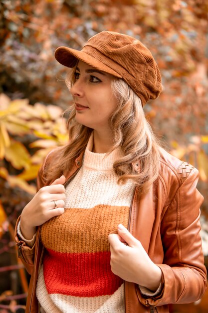 Young woman looking away outdoors