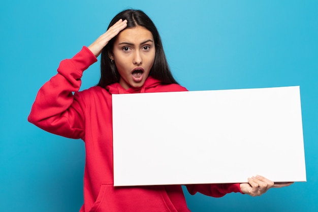 Young woman looking happy