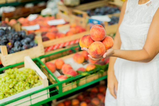 Young woman at the market