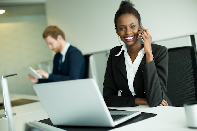 Young woman in the o0ffice