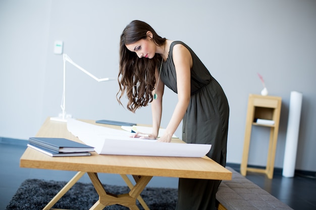 Young woman in the office