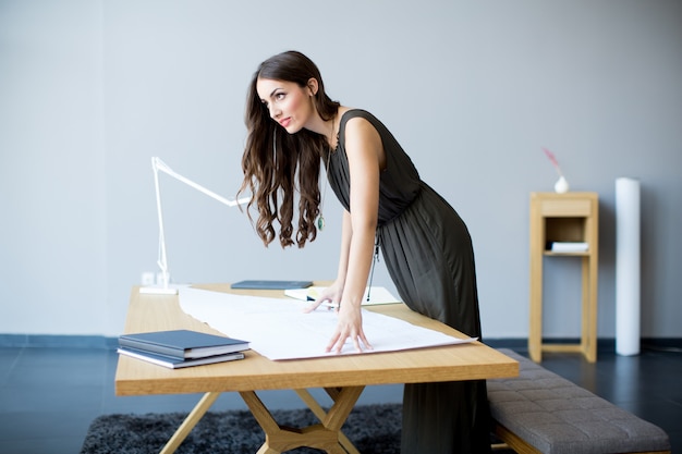 Young woman in the office